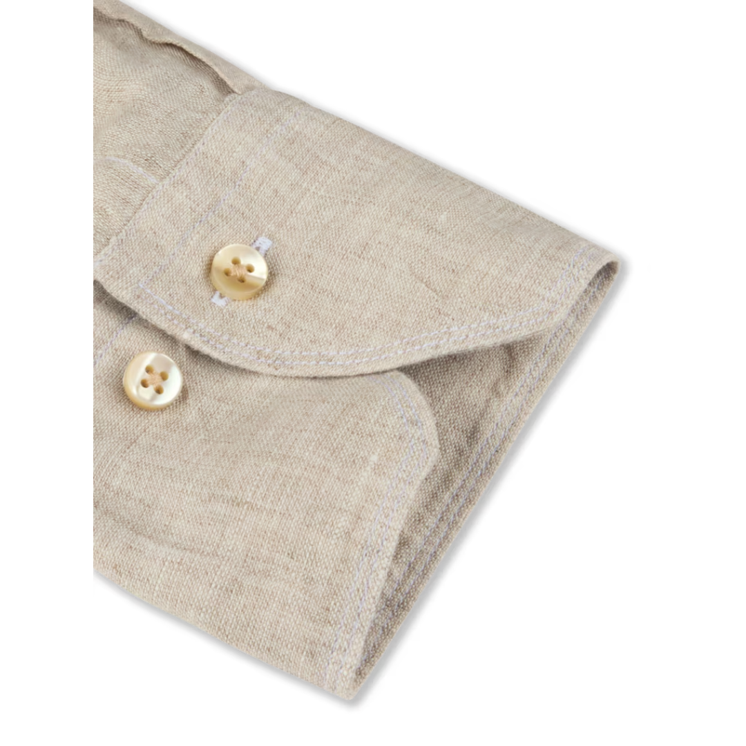 Light Beige Linen Shirt
