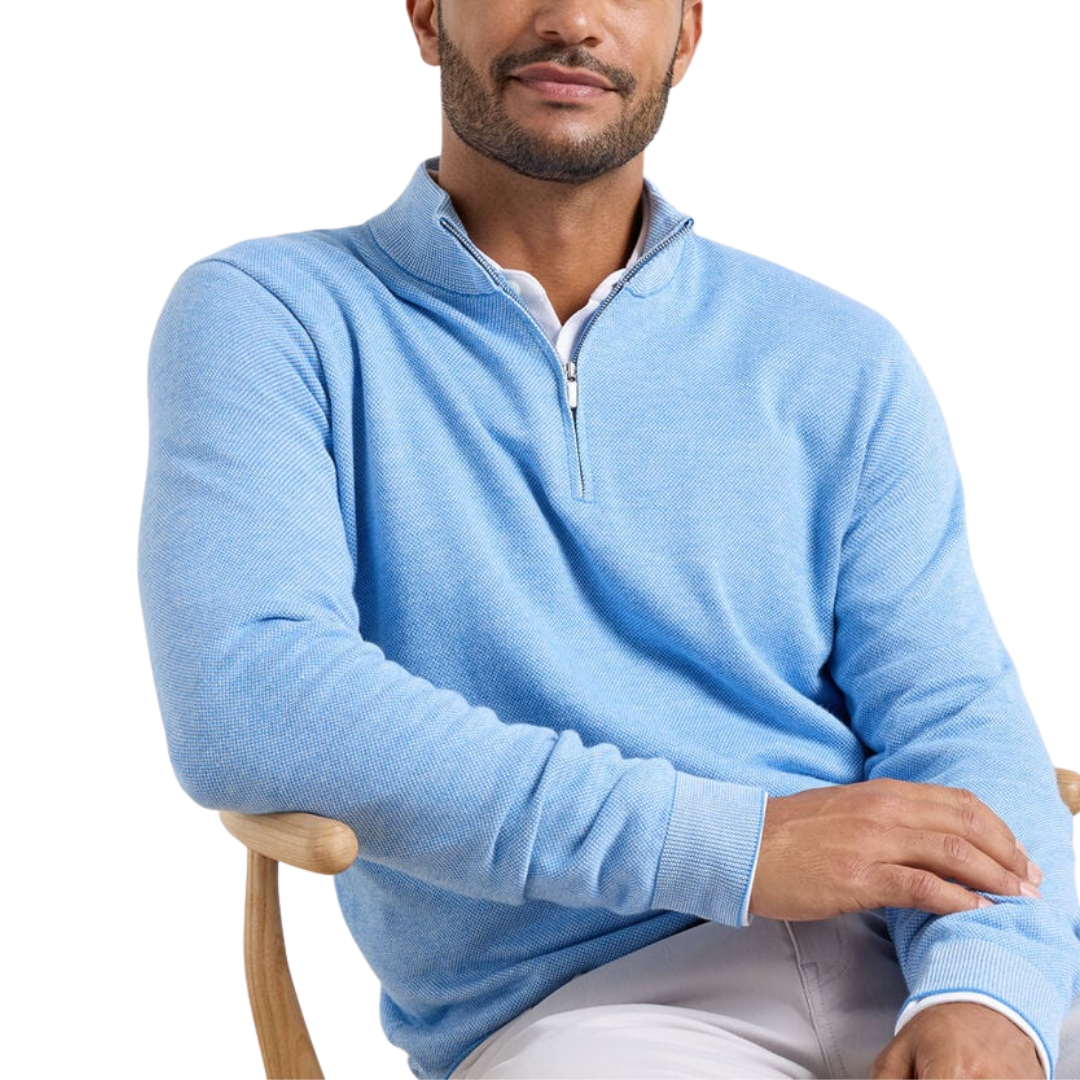 Coolspun Lite Birdseye Quarter Zip Sweater