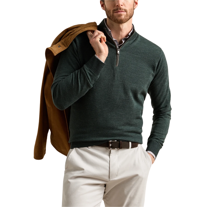 Blair Birdseye Quarter-Zip Sweater