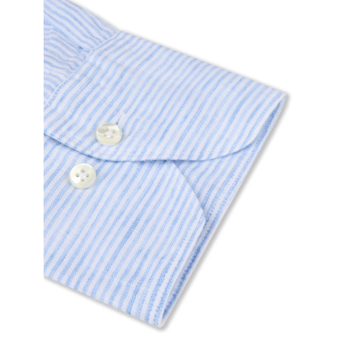 Light Blue Stripe Linen Shirt