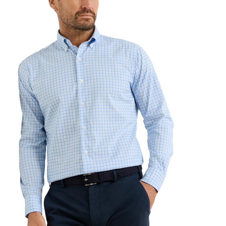 Calvin Crown Lite Cotton-Stretch Sport Shirt
