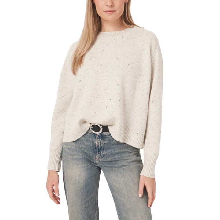 Organic Cashmere Sweater With Tweed Yarn