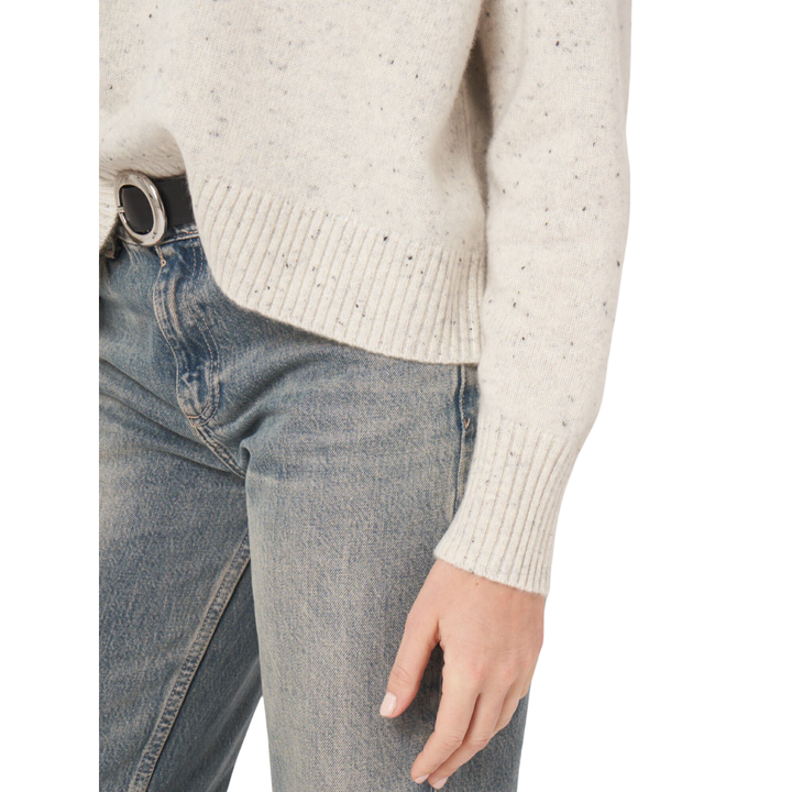 Organic Cashmere Sweater With Tweed Yarn