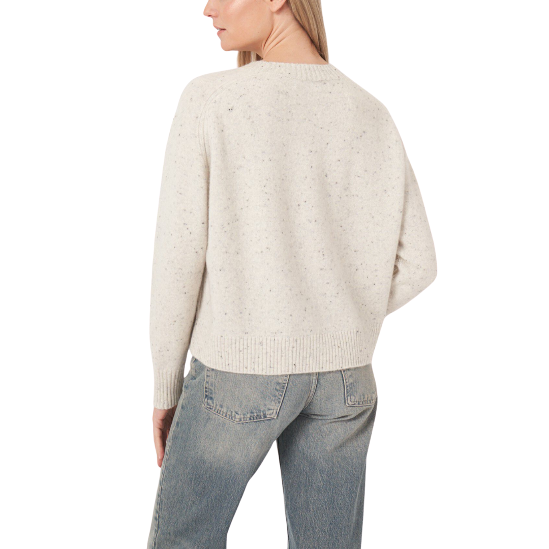 Organic Cashmere Sweater With Tweed Yarn
