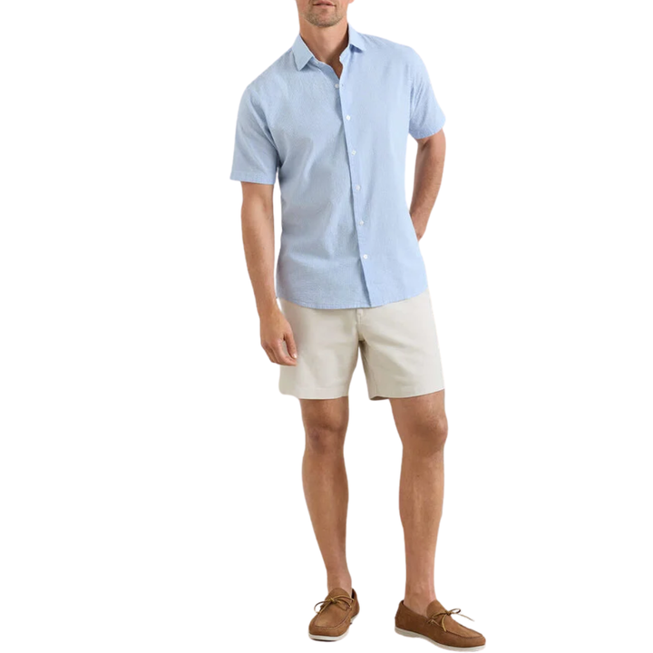 Coastal Stripe Cotton Lyocell Sport Shirt