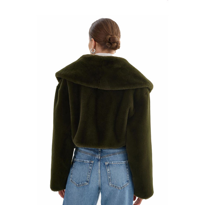 Danika Faux Fur Crop Jacket