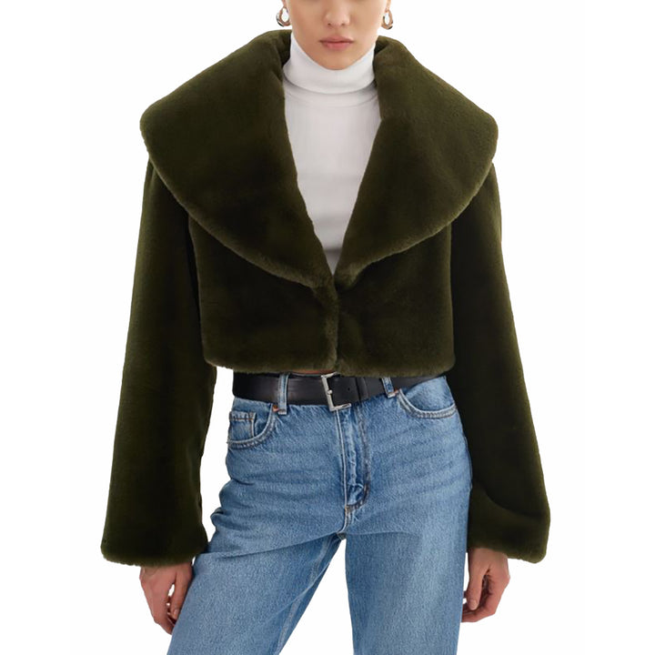 Danika Faux Fur Crop Jacket