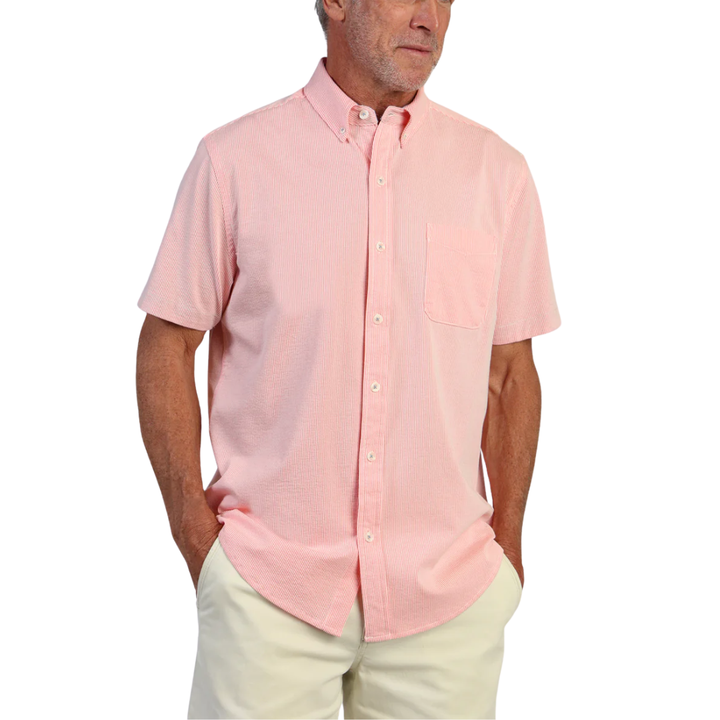Stretch Knit Seersucker Shirt
