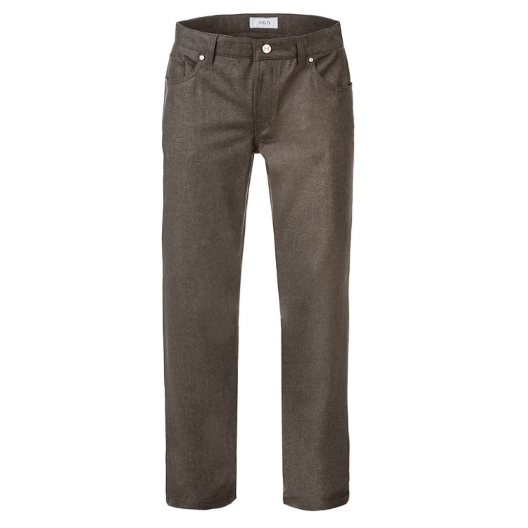 Dean Flannel Pant - Taupe