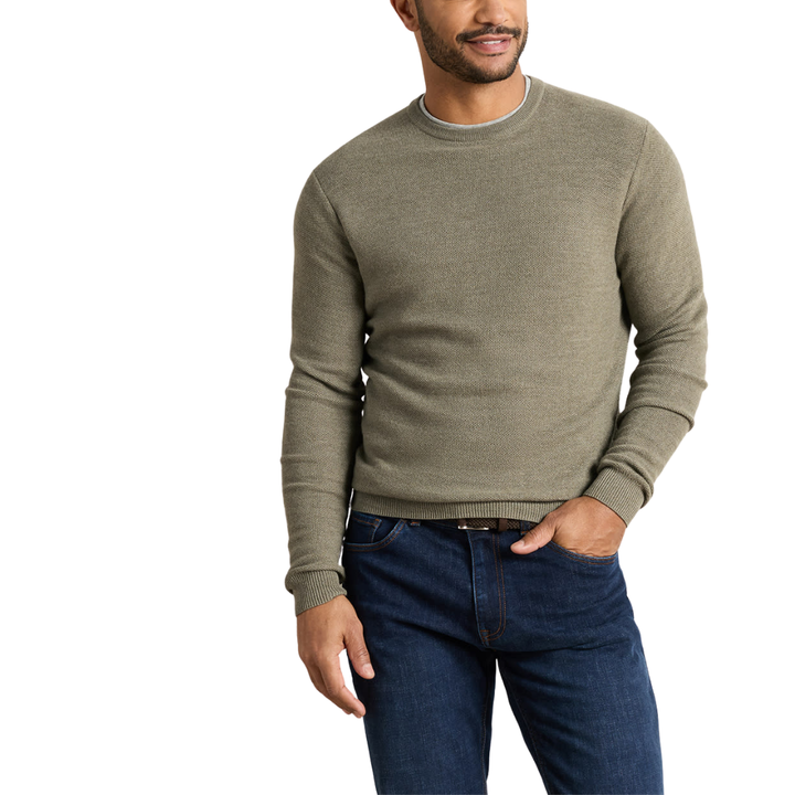 Autumn Crest Honeycomb Crewneck Sweater