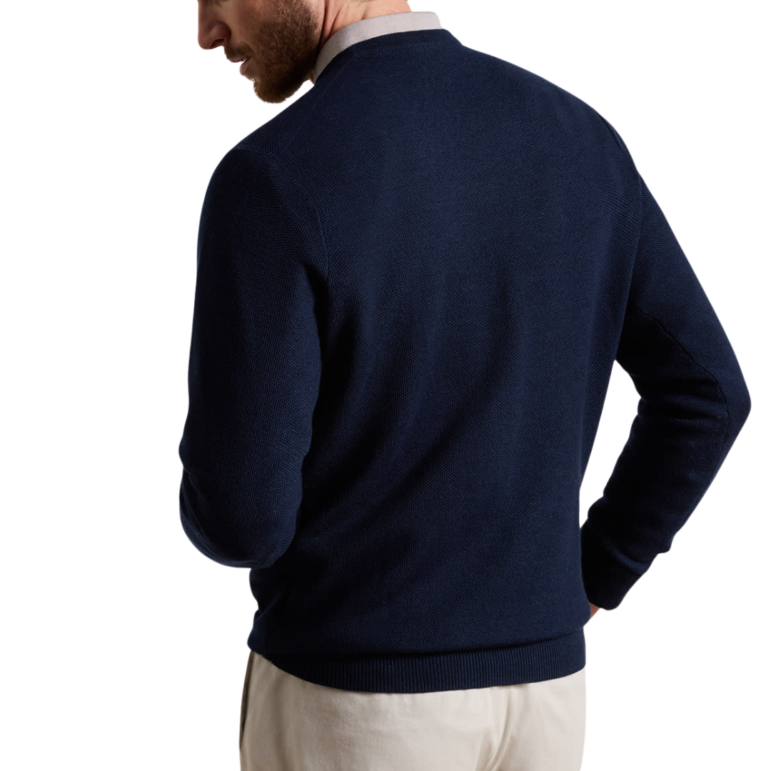 Autumn Crest Honeycomb Crewneck Sweater