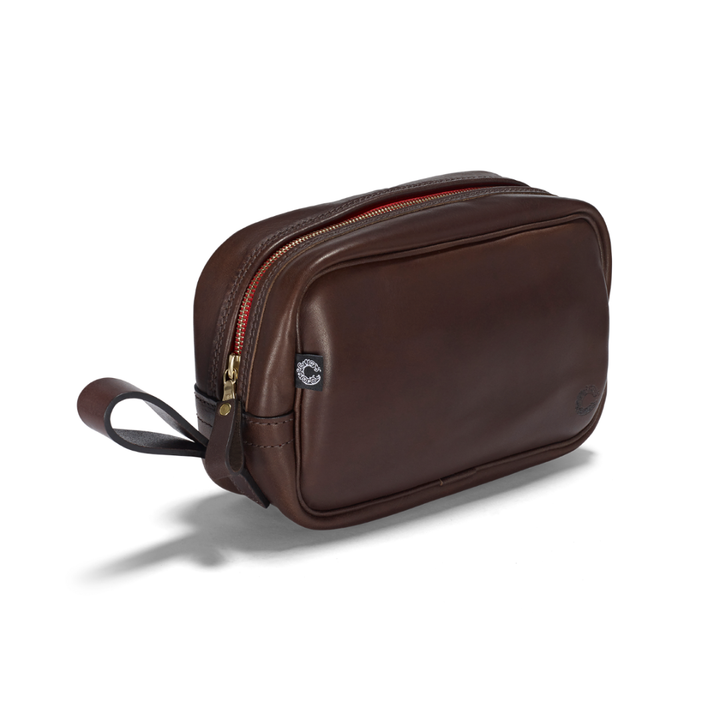 Vintage Leather Washbag