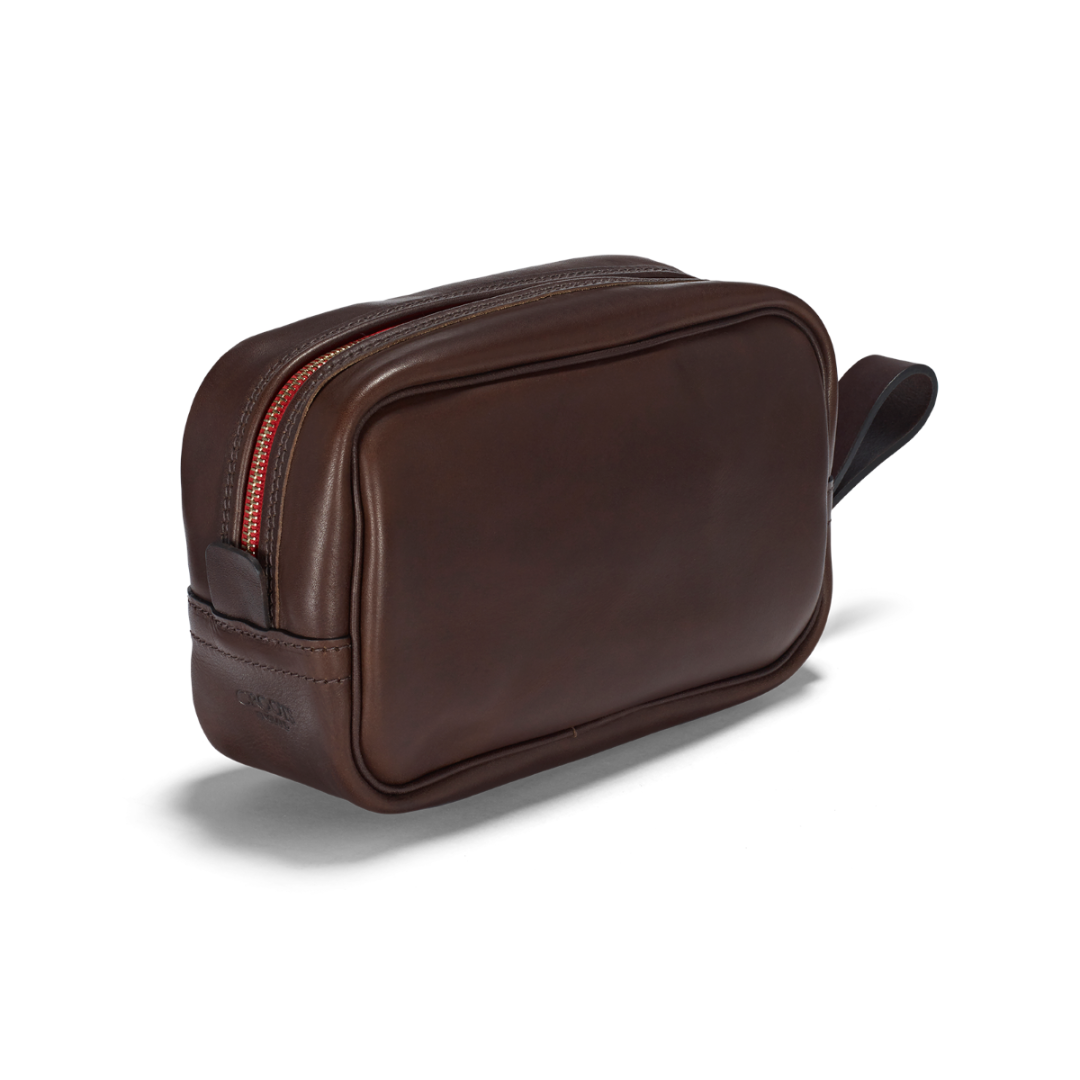 Vintage Leather Washbag