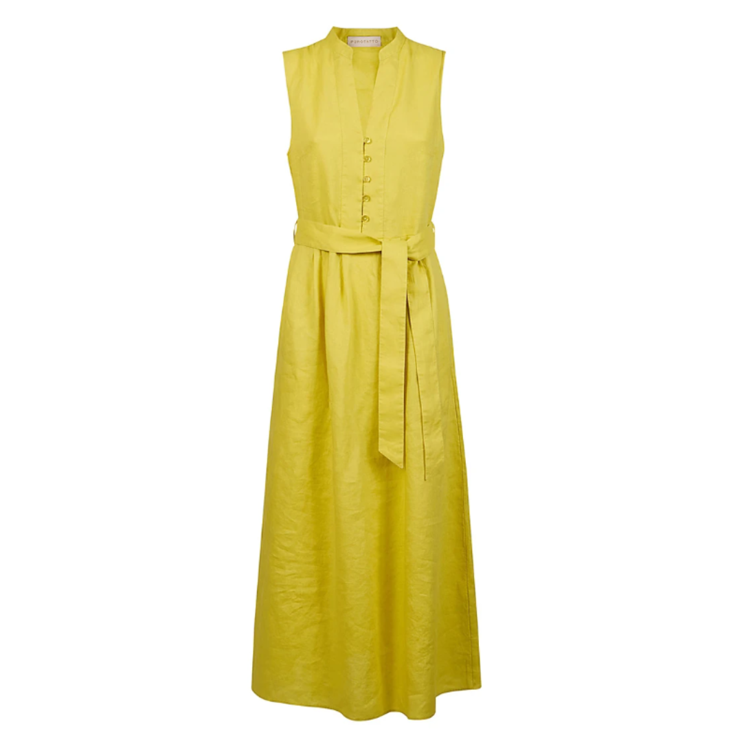 Linen Belted Dress