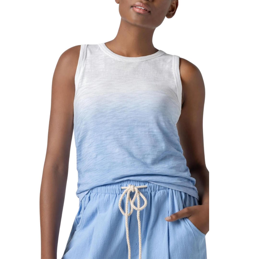 Ombre Back Seam Tank