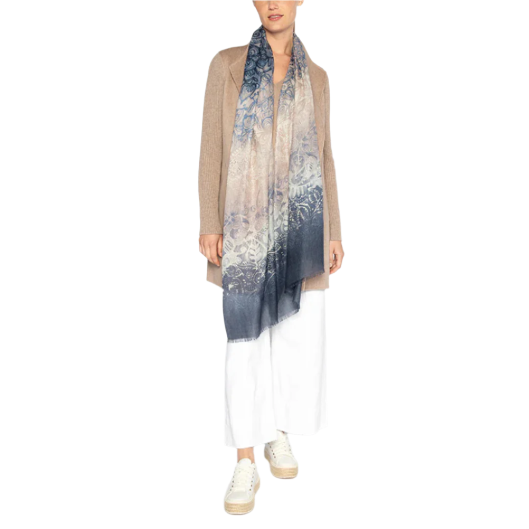 Ombre Reef Print Scarf