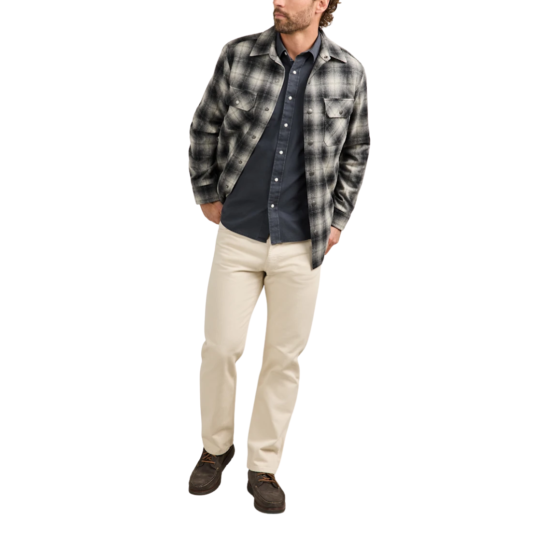 Plaid Quilted Wool CPO Jacket
