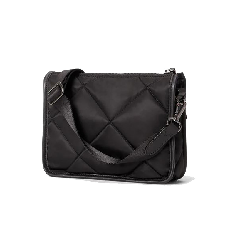 Quilted Madison Convertible Crossbody - Black