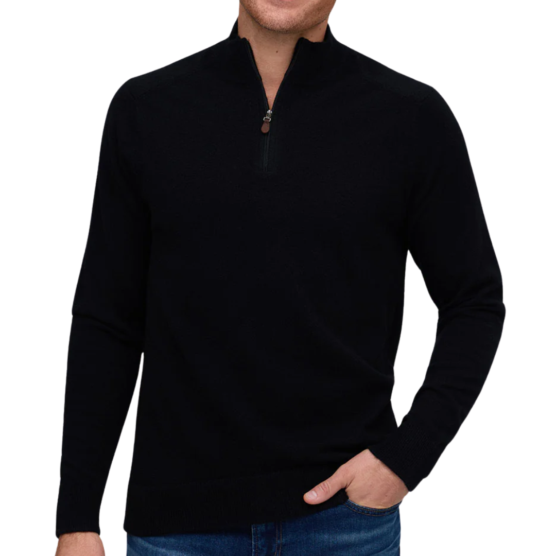Cashmere Suede 1/4-Zip