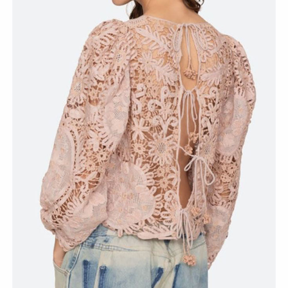 Bente Embroidery Long Sleeve Top