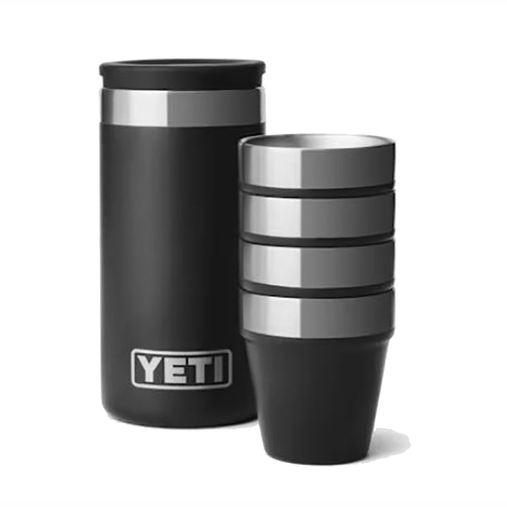 Shot Glasses & Case Black