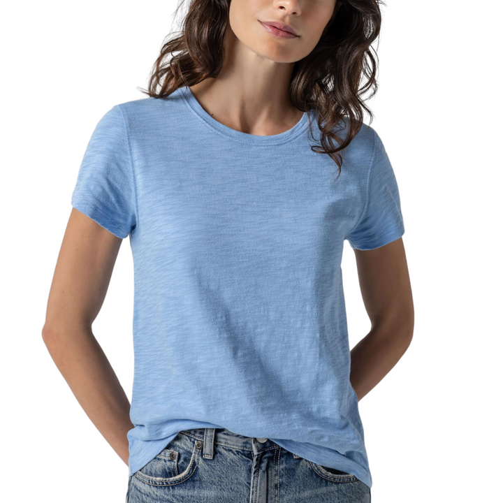 Short Sleeve Back Seam Crewneck