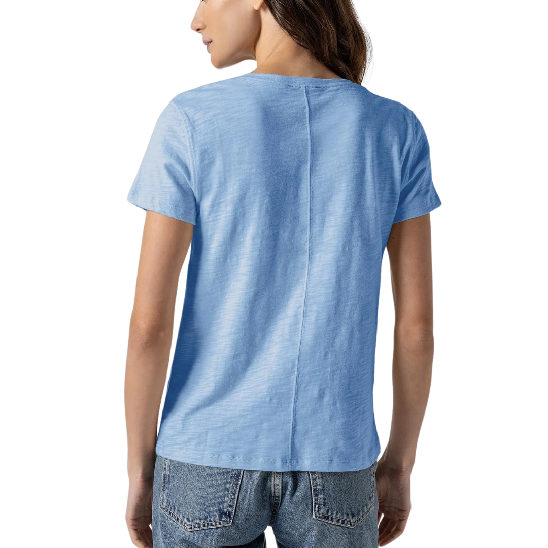 Short Sleeve Back Seam Crewneck
