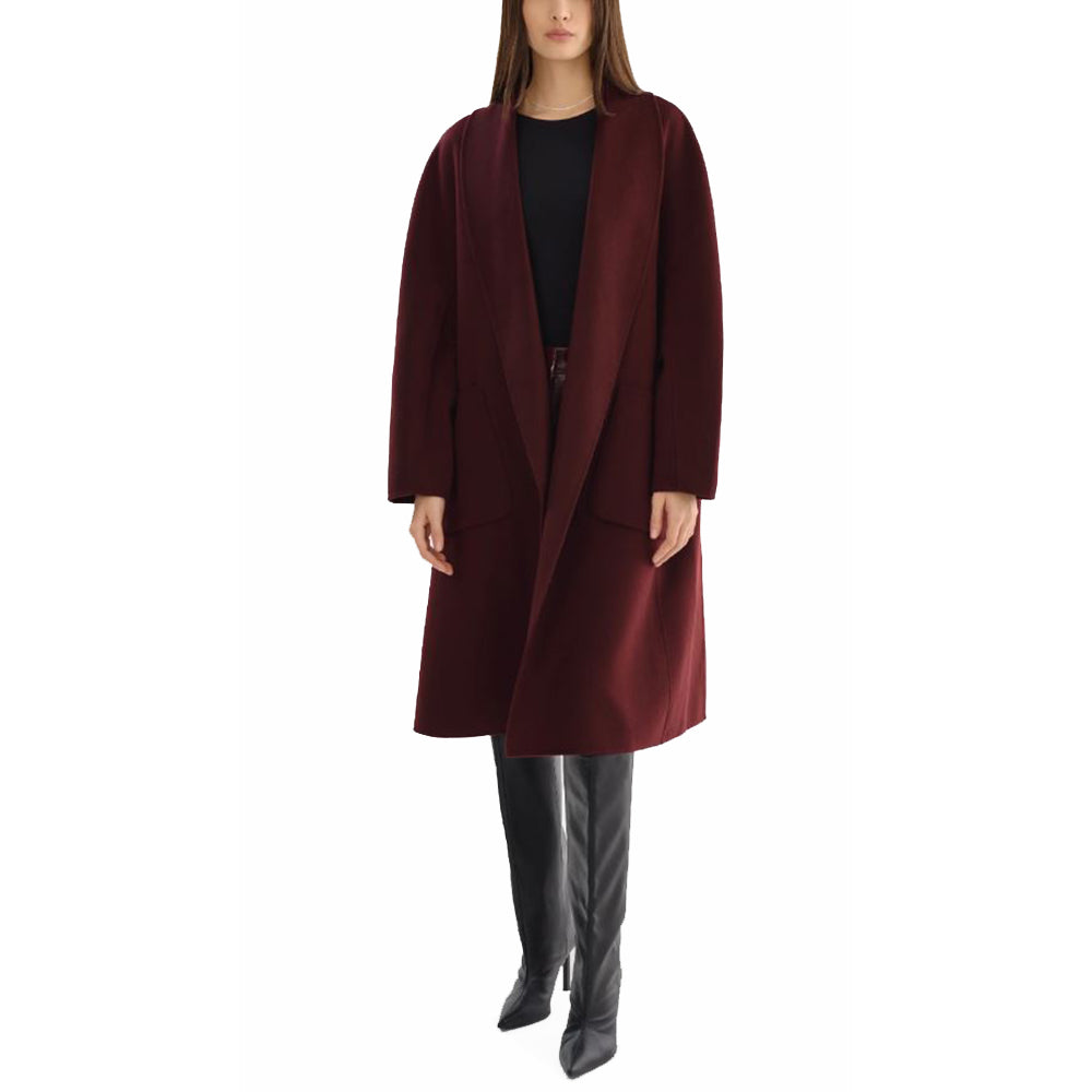 Thara Shawl Collar Wool Coat