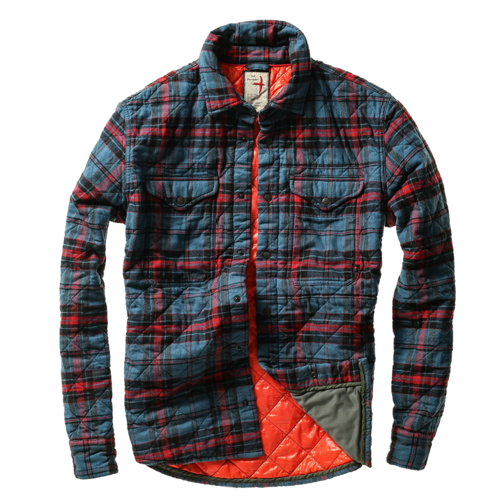 Quilted Flannel Shirt Jacket