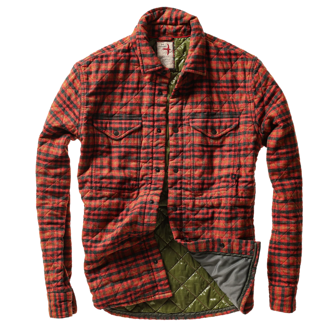 Quilted Flannel Shirt Jacket