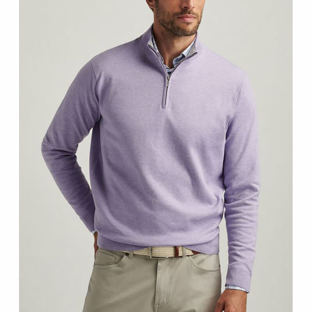 Coolspun Cotton Quarter-Zip Sweater