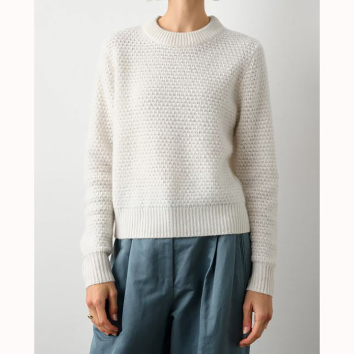 Cashmere Textured Crew