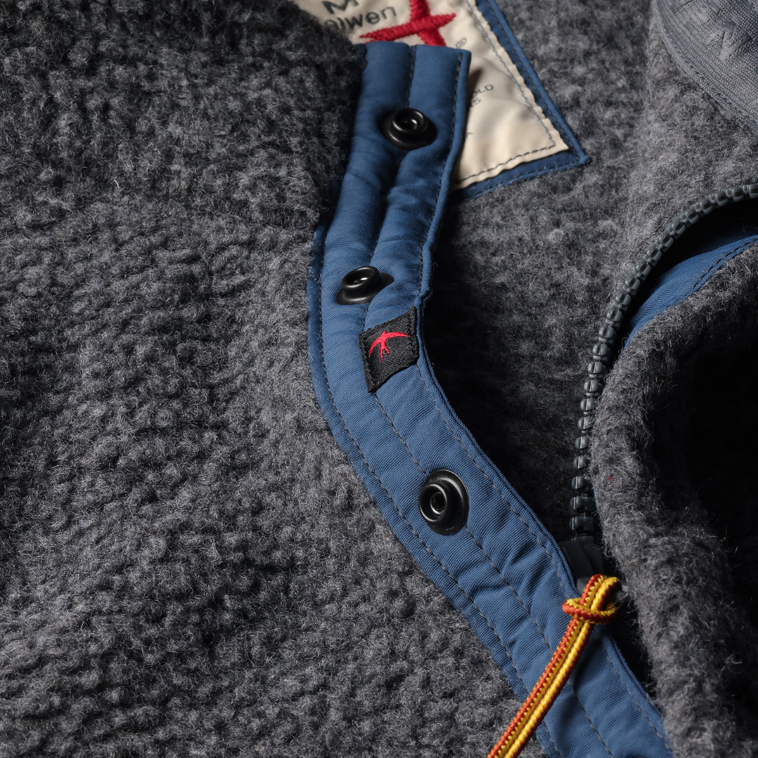 Wooly Shag Snap-Zip