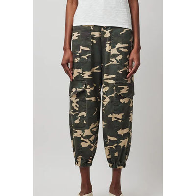 Washed Cotton Twill with Camo Print Cargo Pant - Classic Camo