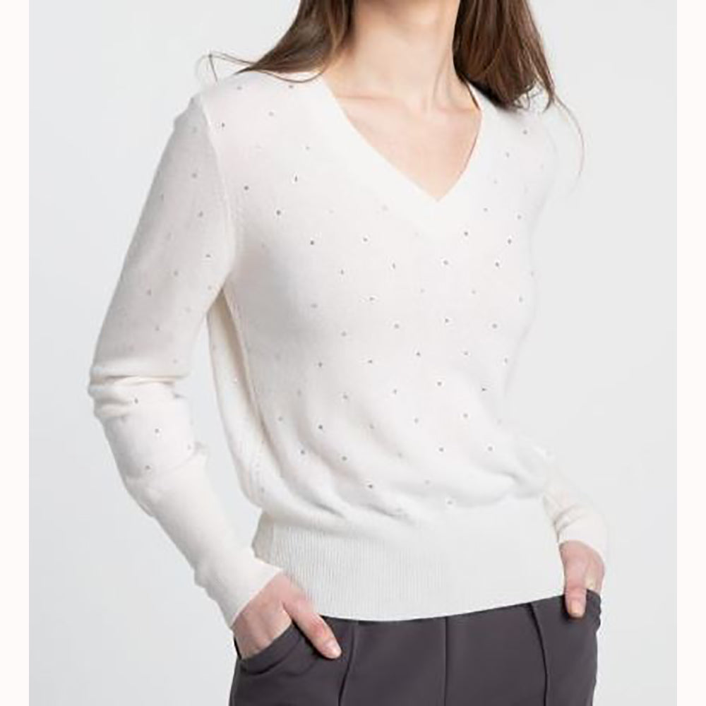 Crystal V-Neck Sweater