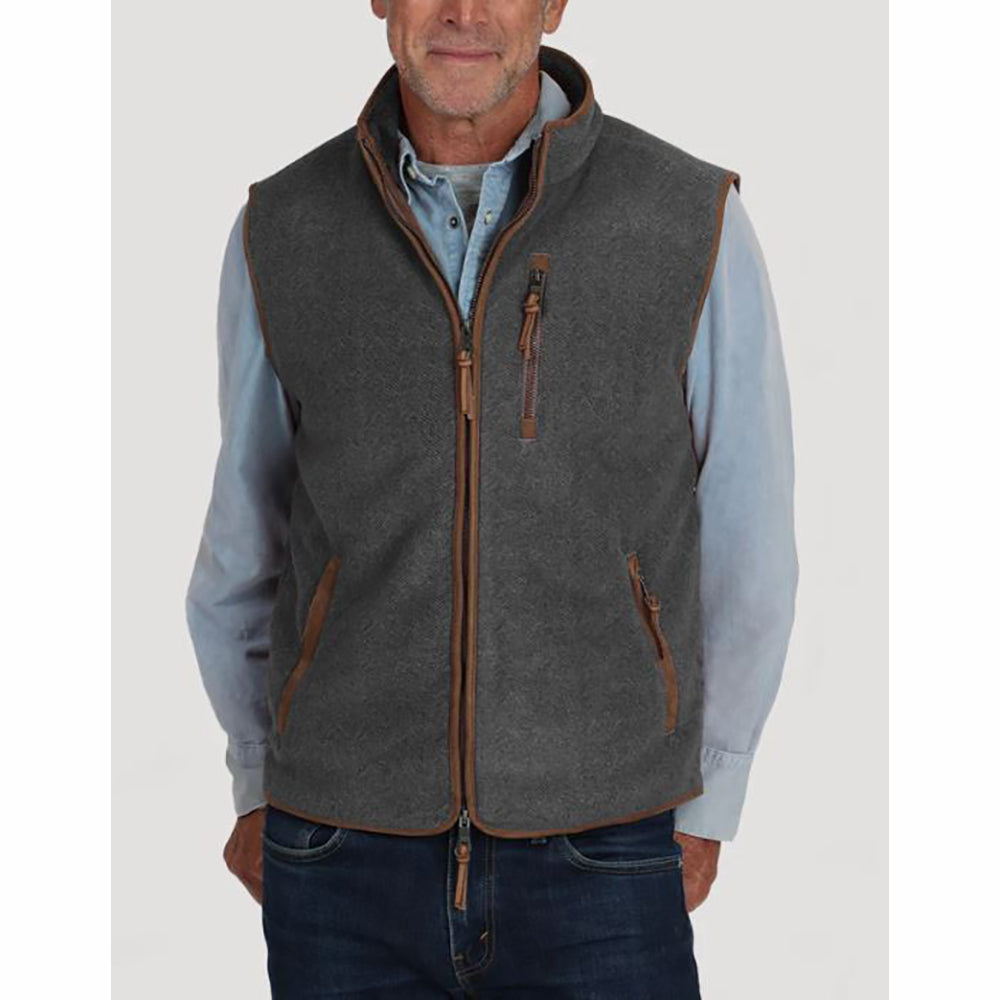 Herringbone Fleece Vest