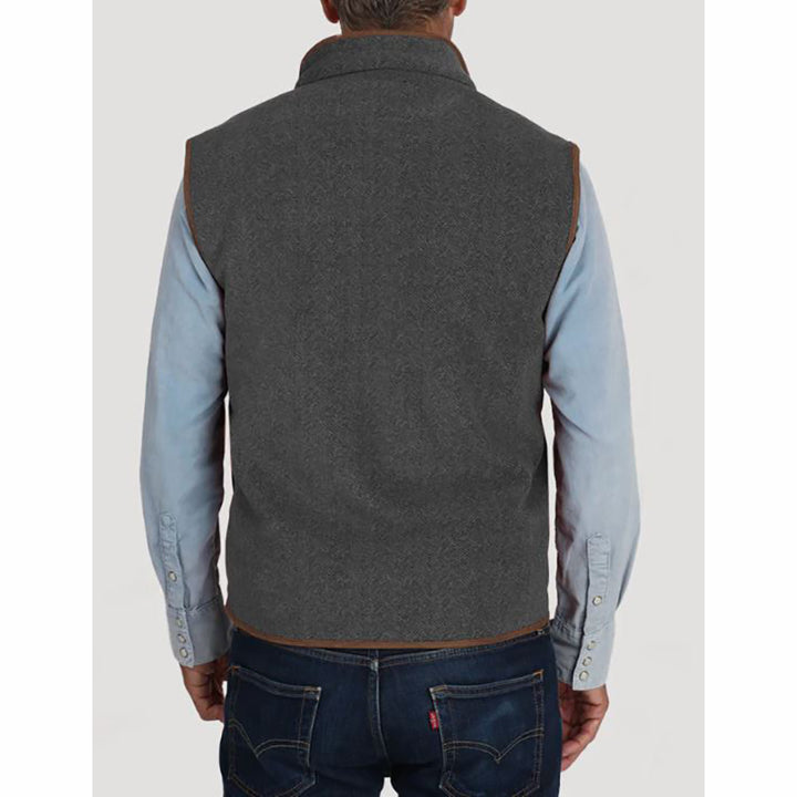 Herringbone Fleece Vest