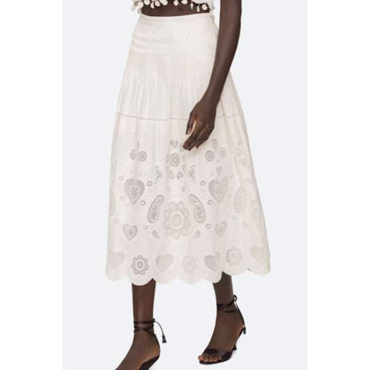 Jeanetta Eyelet Skirt