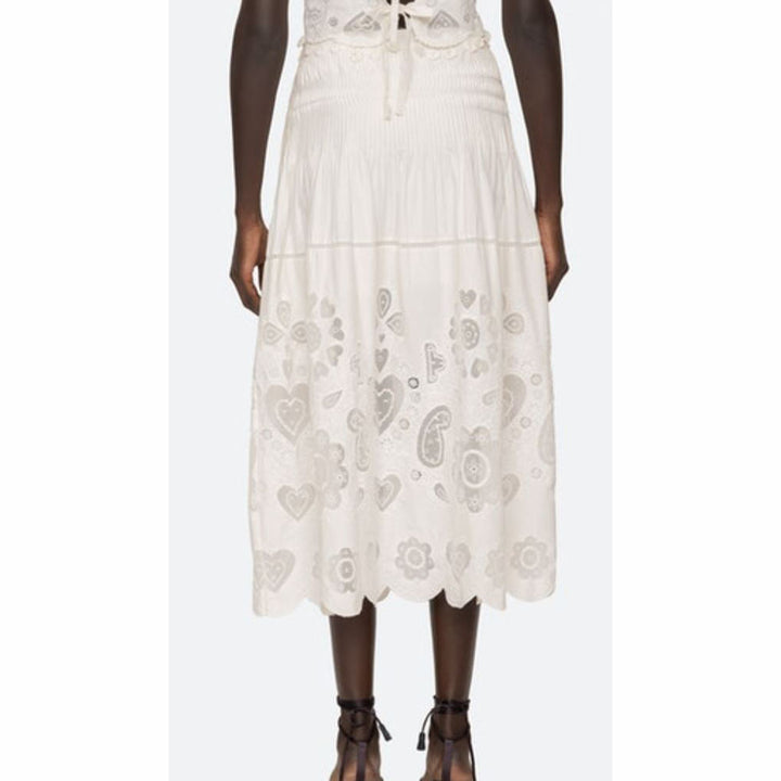 Jeanetta Eyelet Skirt