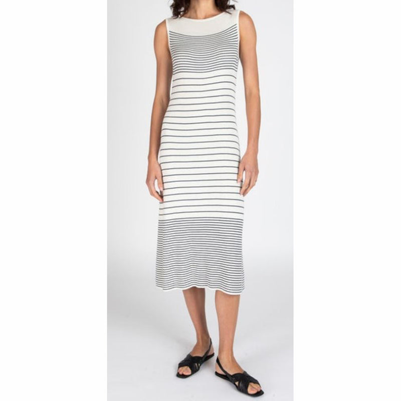 Mixed Stripe Sleeveless Dress