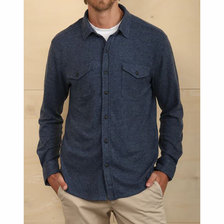 Herringbone Long-sleeved Shirt