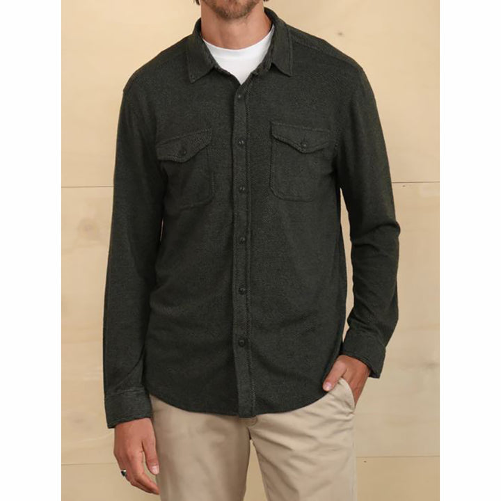 Herringbone Long-sleeved Shirt