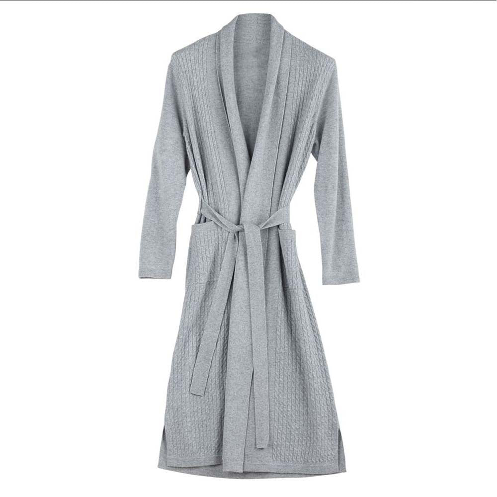 Chris Arlotta Enterprises-CAE Short Cable Cashmere Robe-shop-silver-creek-com.myshopify.com