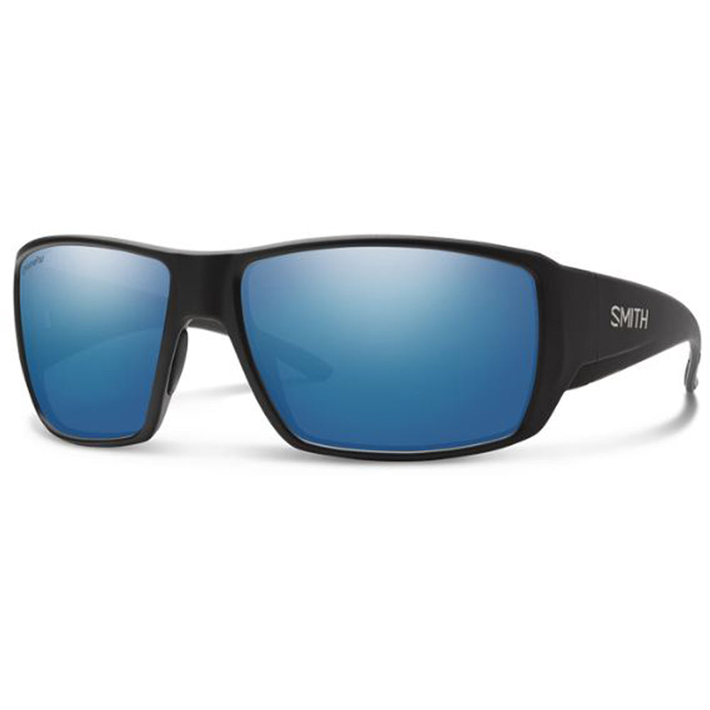 Guide's Choice - Matte Black + ChromaPop Glass Polarized Blue Mirror Lens