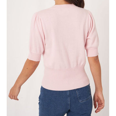 Elbow Sleeve Cashmere/Silk Sweater