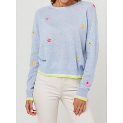 Mini Star Embroidered Sweater