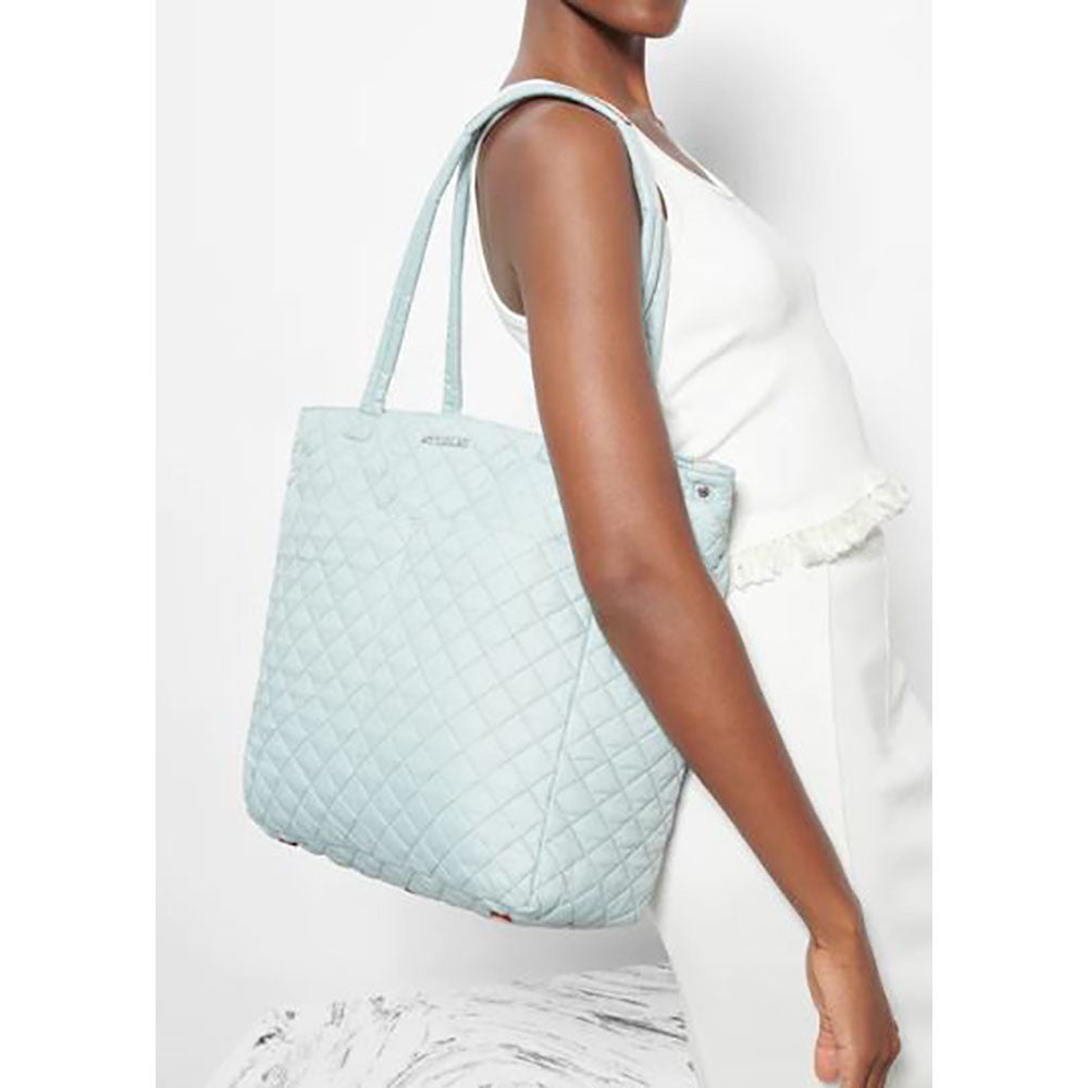 Silver Blue Large Metro Quarto Tote