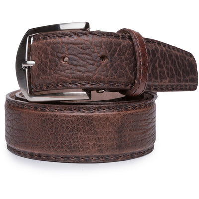 The Luxe Group American Bison Belt - Brown shop-silver-creek-com.myshopify.com