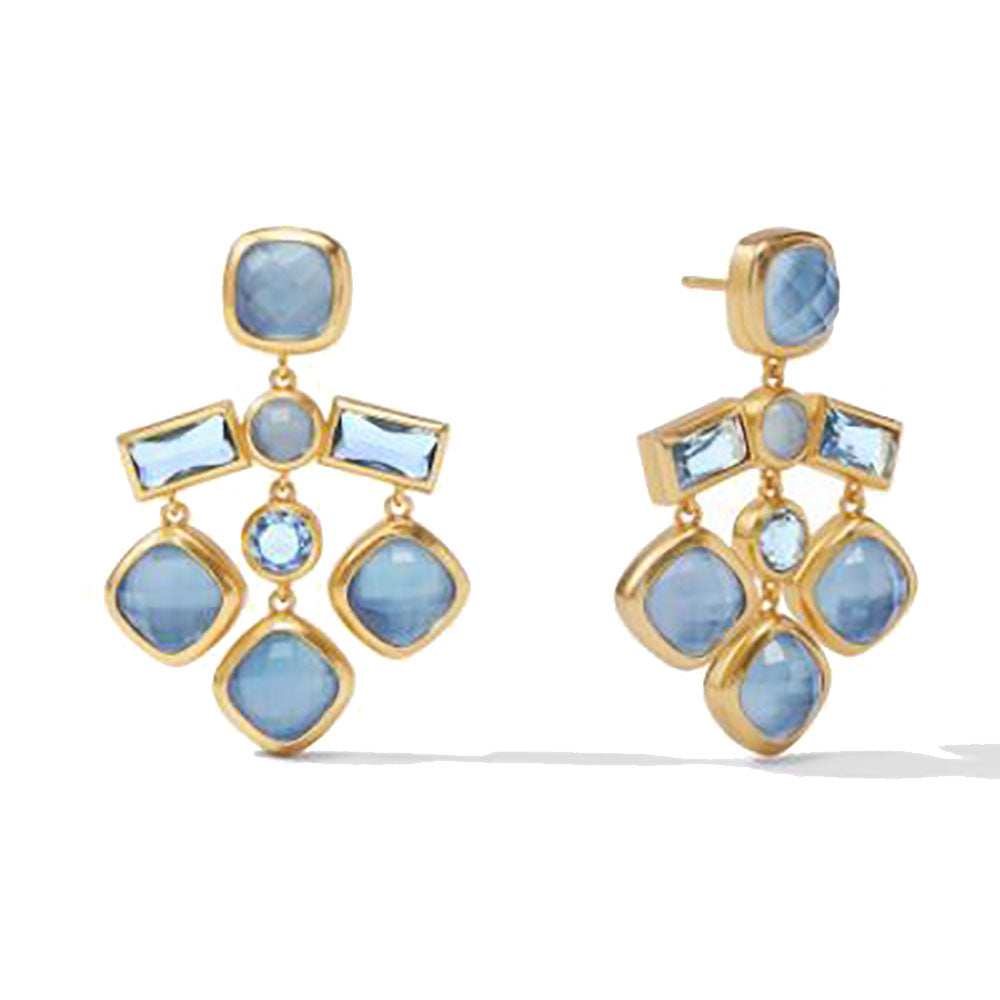 Antonia Chandelier Earrings - Blue