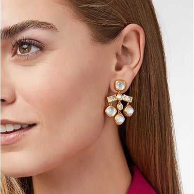 Antonia Chandelier Earrings - Crystal